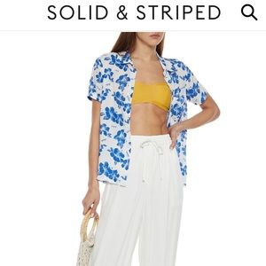 Perfect condition! Solid & Striped Cabana Floral Print Voile Shirt, Size M